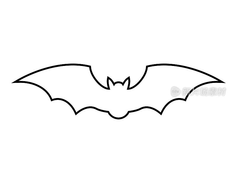 Bat in line图标。